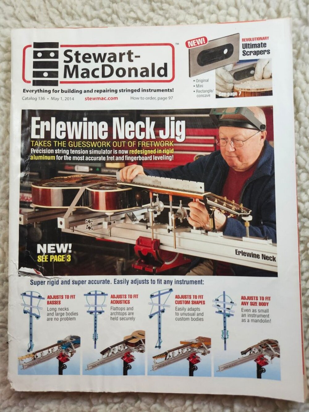 Stewart-MacDonald Catalog 136 May 1 2014 Guitar Building Repair Catalog Magazine